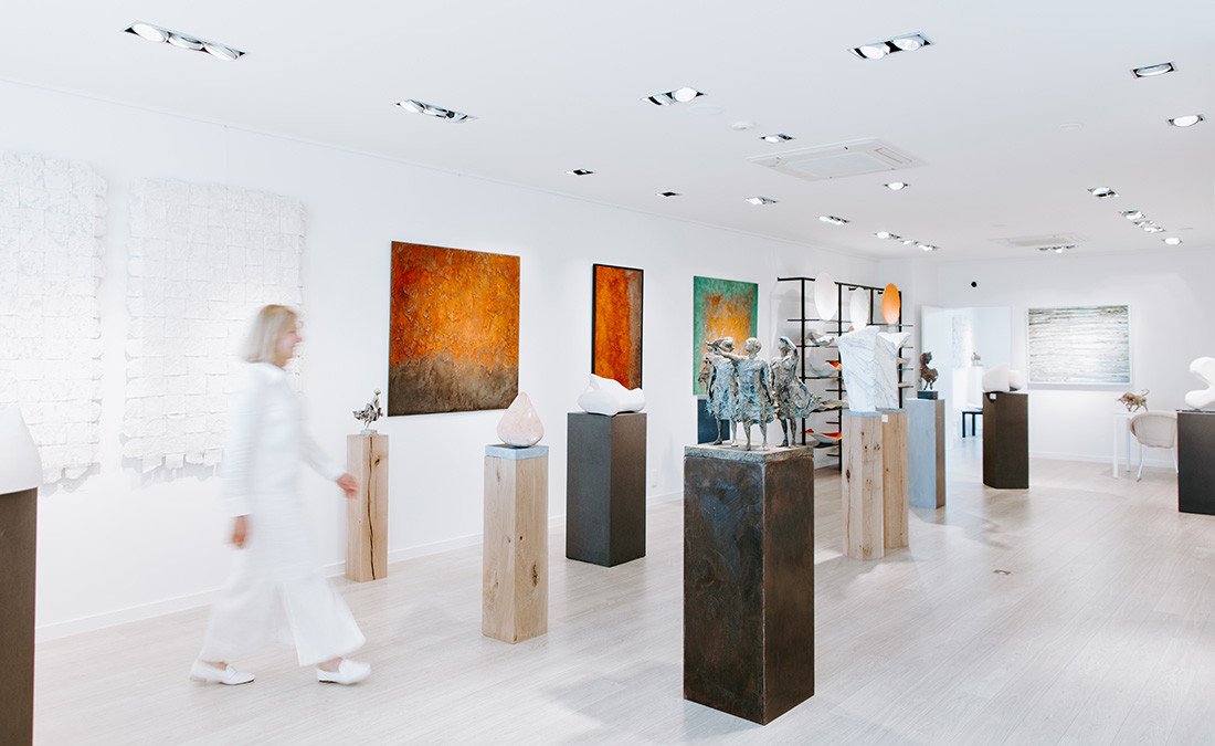 Rots Art Gallery  Nieuwpoort interieur